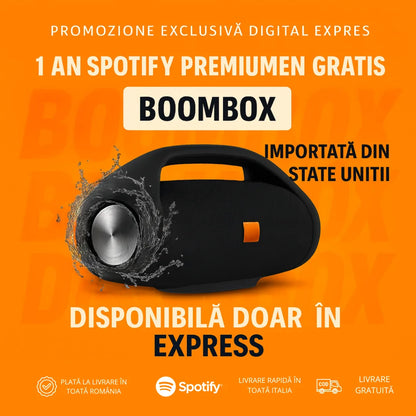 PUTERE ȘI SUNET DE NEÎNVINS! BOOMBOX-UL A SOSIT! +1 An de Abonament Gratuit la Spotify Premium 🔈
