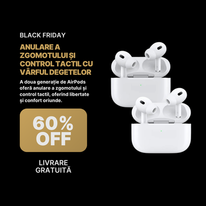 🔥Încălzire de Black Friday🔥Cumpără 1 și Primești 2 Căști Wireless Generația a 2-a