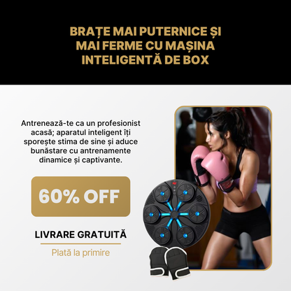 Mașină de box inteligentă Bluetooth + MĂNUȘI CADOU 🎁 (ÎNCĂLZIRE BLACK FRIDAY)