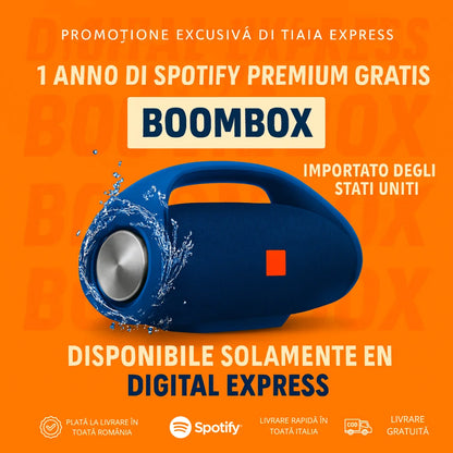 PUTERE ȘI SUNET DE NEÎNVINS! BOOMBOX-UL A SOSIT! +1 An de Abonament Gratuit la Spotify Premium 🔈