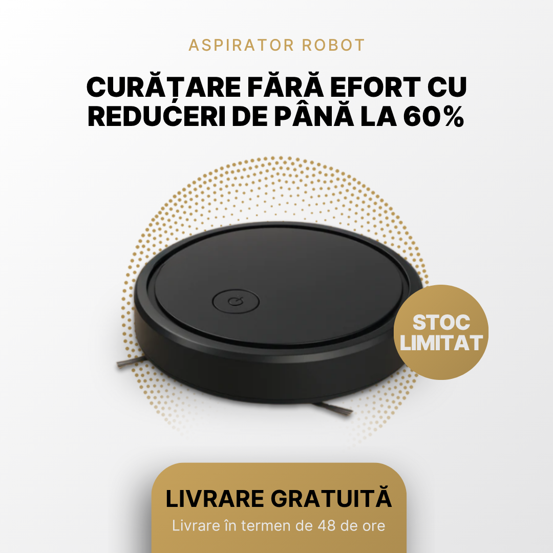 🔥Încălzire de Black Friday🔥 Robot Aspirator CleanPro™ | Curăță, Aspiră și Lustruiește Casa Ta Fără Efort