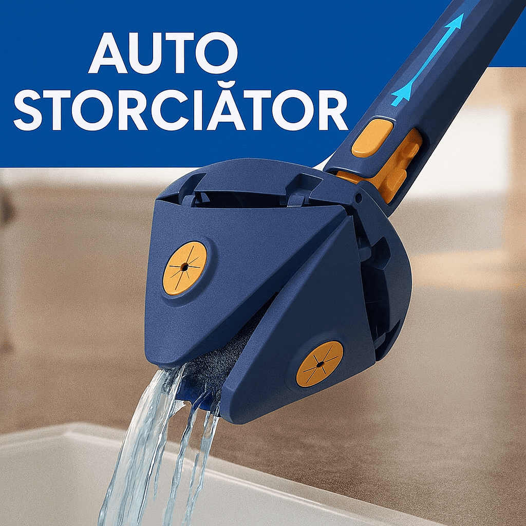 [CUMPĂRĂ 1 ȘI PRIMEȘTI 2] SuperMop® – Mop 360º cu stoarcere automată + Kit de rezerve GRATUIT (LICHIDARE DE STOC PENTRU ÎNCHIDERE)