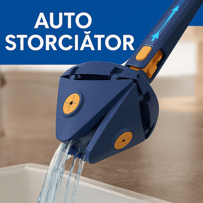 [CUMPĂRĂ 1 ȘI PRIMEȘTI 2] SuperMop® – Mop 360º cu stoarcere automată + Kit de rezerve GRATUIT (LICHIDARE DE STOC PENTRU ÎNCHIDERE)