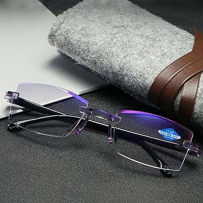 Multifocal Blue Light Blocking Glasses Pack +1.5 with Leather Case